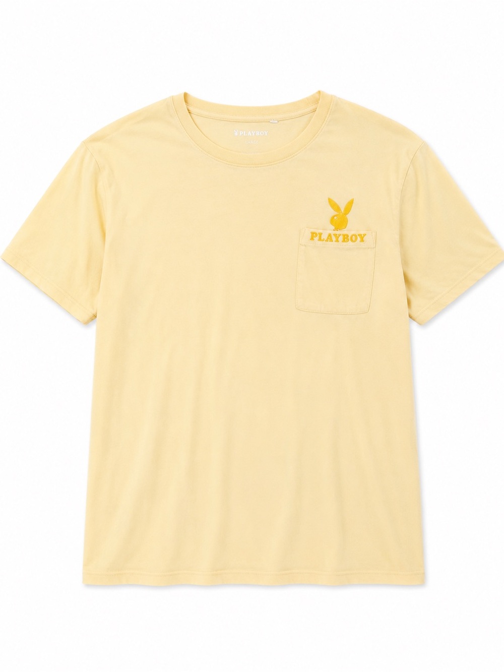 PLAYBOY Pale Yellow Logo Tee